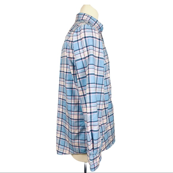 Chaps Blue & Pink Button Down Men’s Shirt Large - Picture 3 of 6